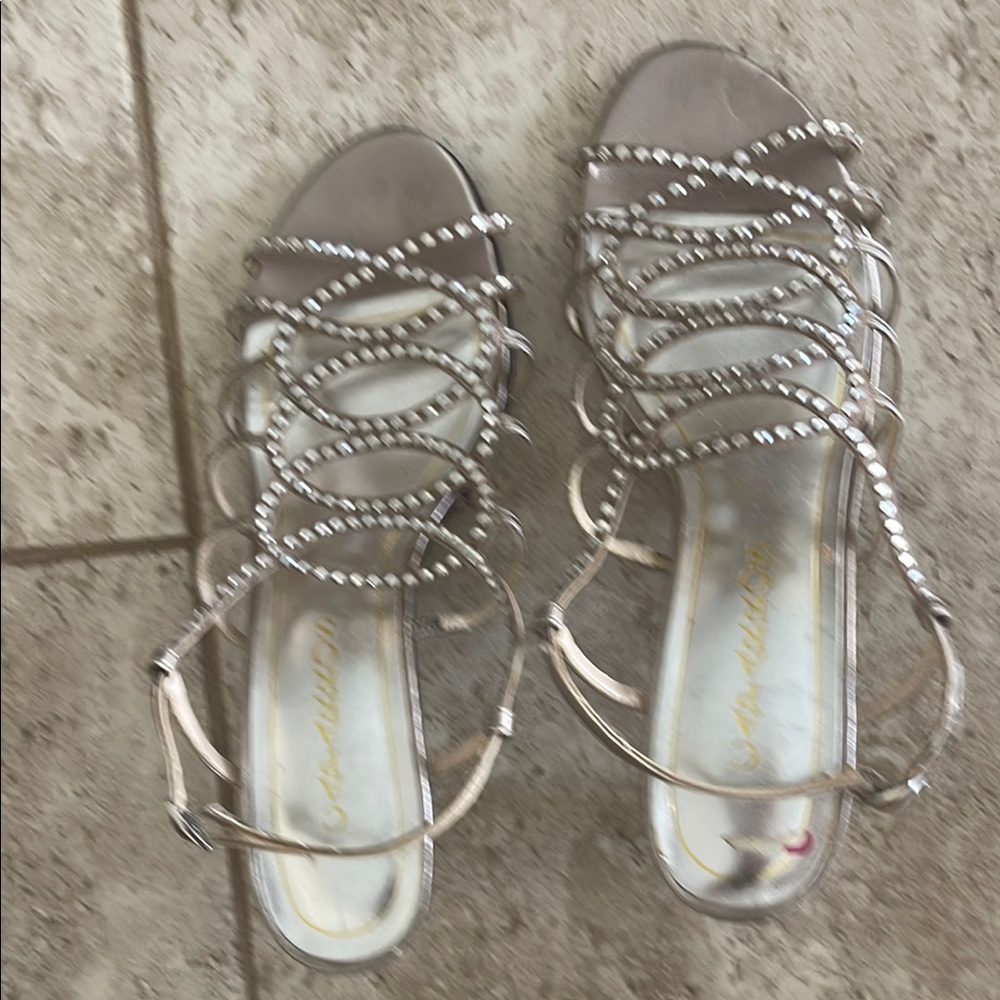 Caparros Silver Strappy Sandals